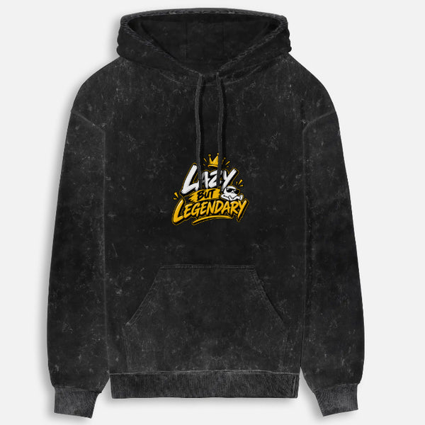 Unisex acid washed hoodie with faded finish and kangaroo pocket